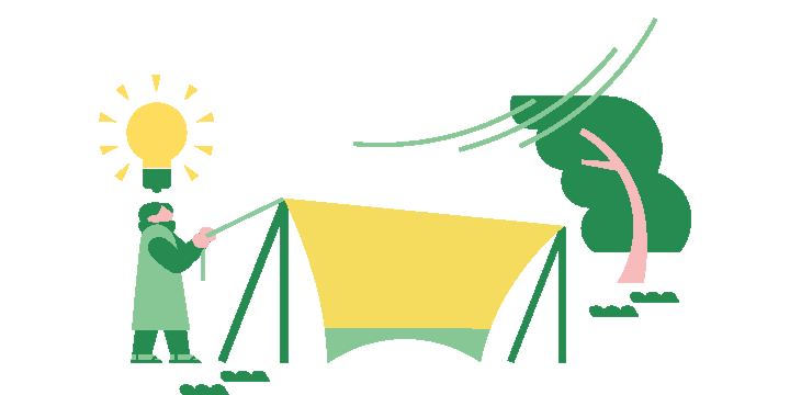 閃いているイラスト